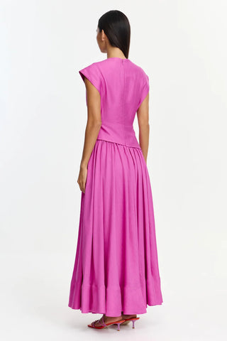 Mannersly Maxi Dress - Pink Topaz