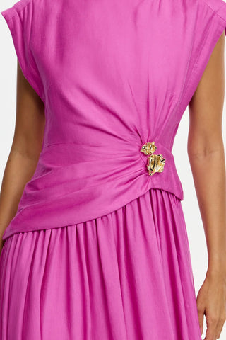 Mannersly Maxi Dress - Pink Topaz