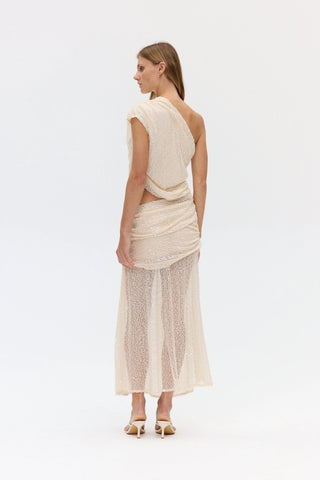 NIGHTFALL SEQUIN MAXI DRESS - SHELL