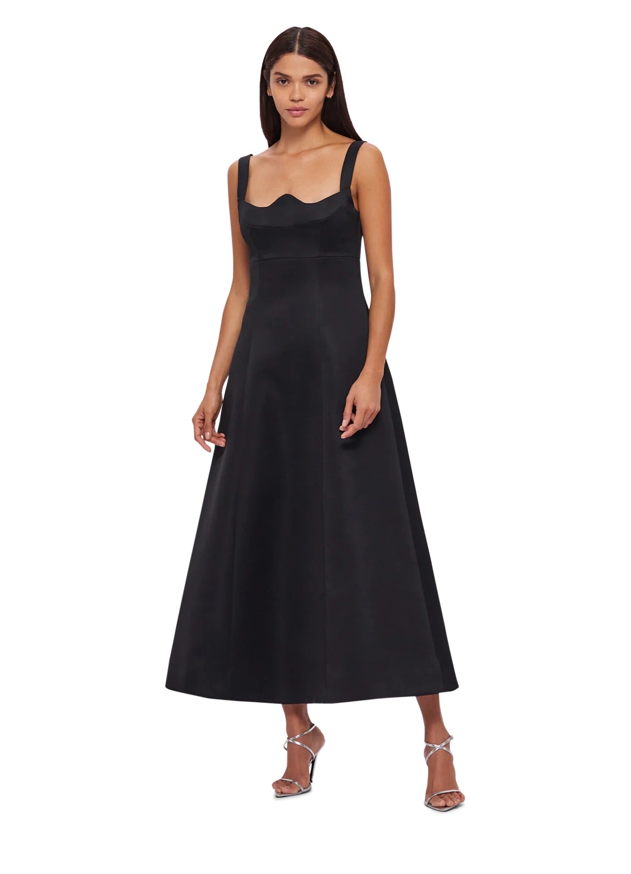 Leo Lin Odette Midi Dress - Ebony Leo Lin Odette Midi Dress - Ebony