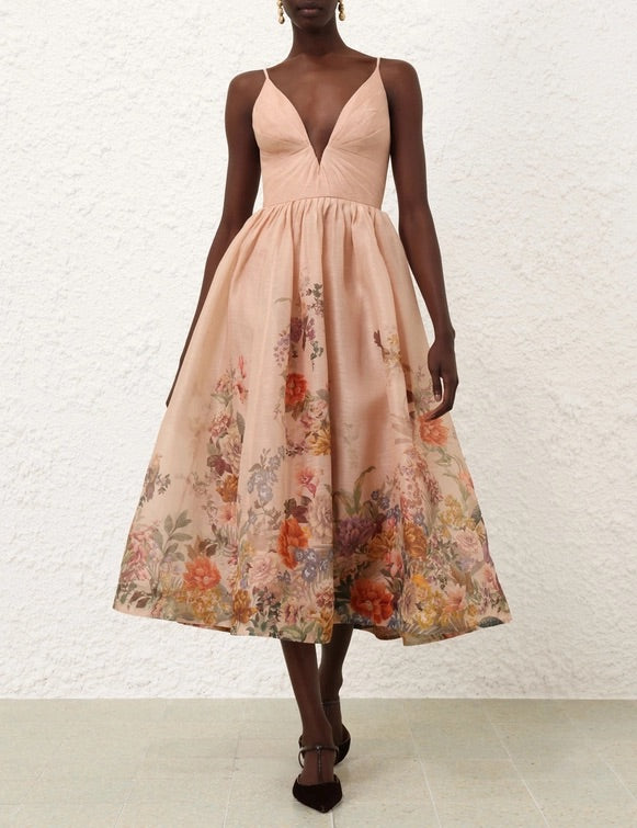 zimmermann pavilion v neck midi dress Zimmermann Pavilion V Neck Mini Dress