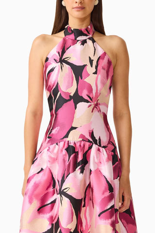 Lumiflora Halter Gown