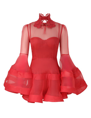 Rebellion Lantern Mini Dress
