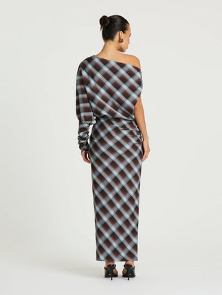 Myra Maxi Dress - Haze Check