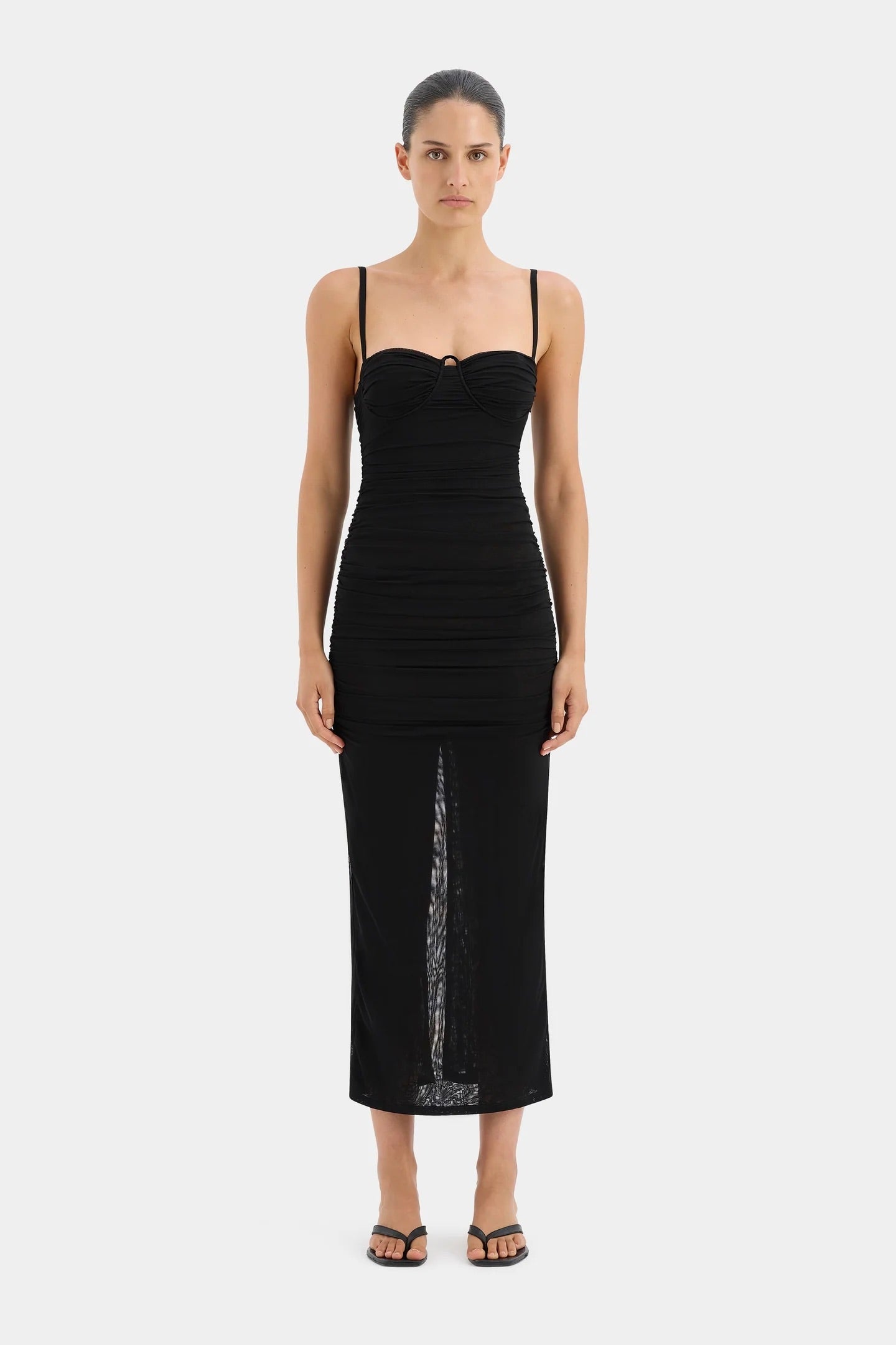 sir jacques knot midi dress SIR Jacques Twist Midi Dress