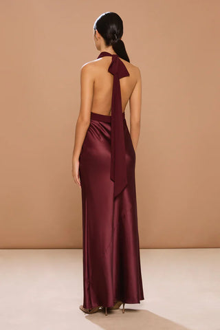 SONDRIO DRESS - Cherry Lacquer