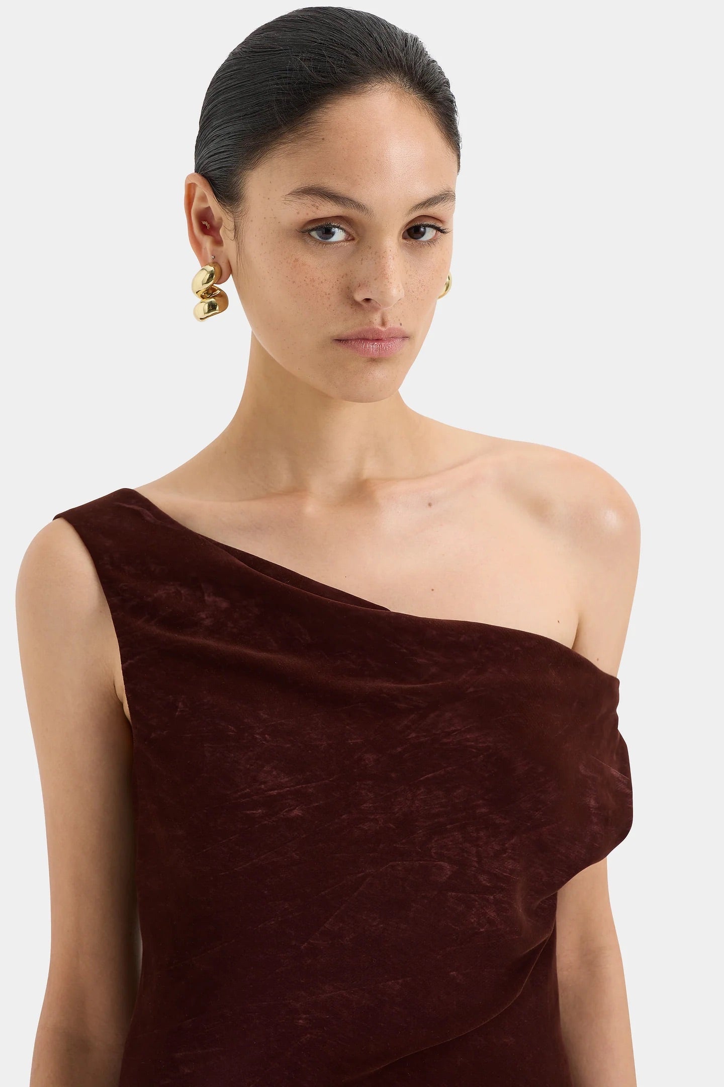 Ezra Gown - Wine The Luxe Closet Australia Ezra Gown - Wine The Luxe Closet Australia
