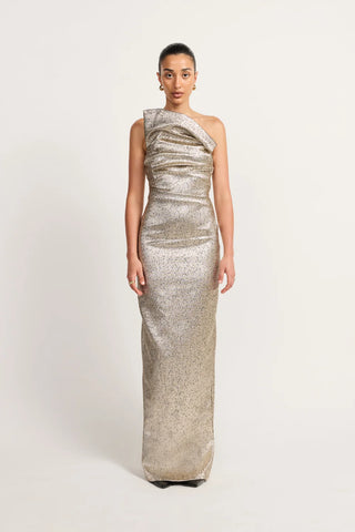 Tacoma Dress - Metallic Champagne
