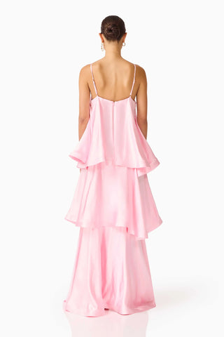 Tilly Tiered Maxi Dress - Pale Pink