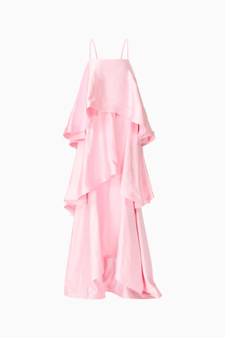 Tilly Tiered Maxi Dress - Pale Pink