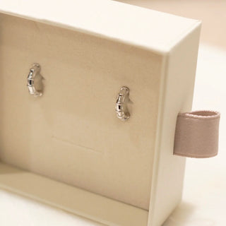 Whimsy Huggies -  White Gold