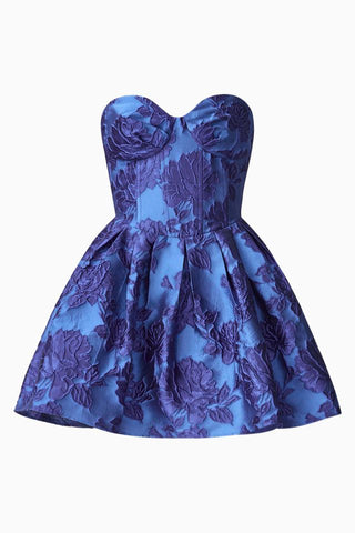 SORELLE BUSTIER MINI DRESS - COBALT BLUE