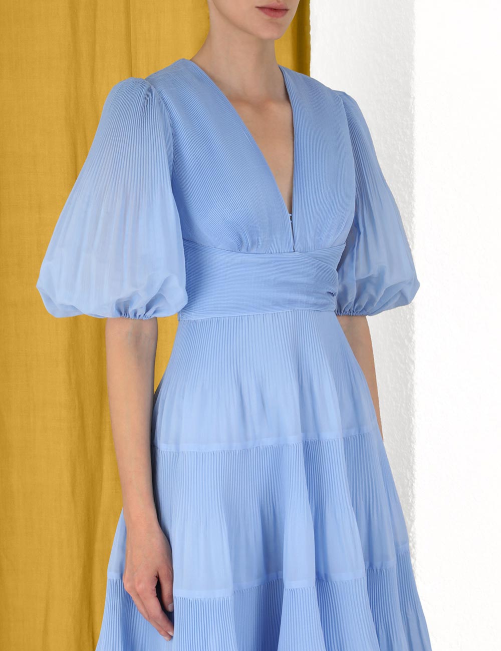 Zimmermann Pleated Midi Dress - Jacaranda Zimmermann Pleated Midi Dress - Jacaranda
