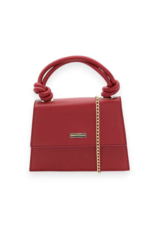 Naomi Top Handle Bag - Burgundy Red