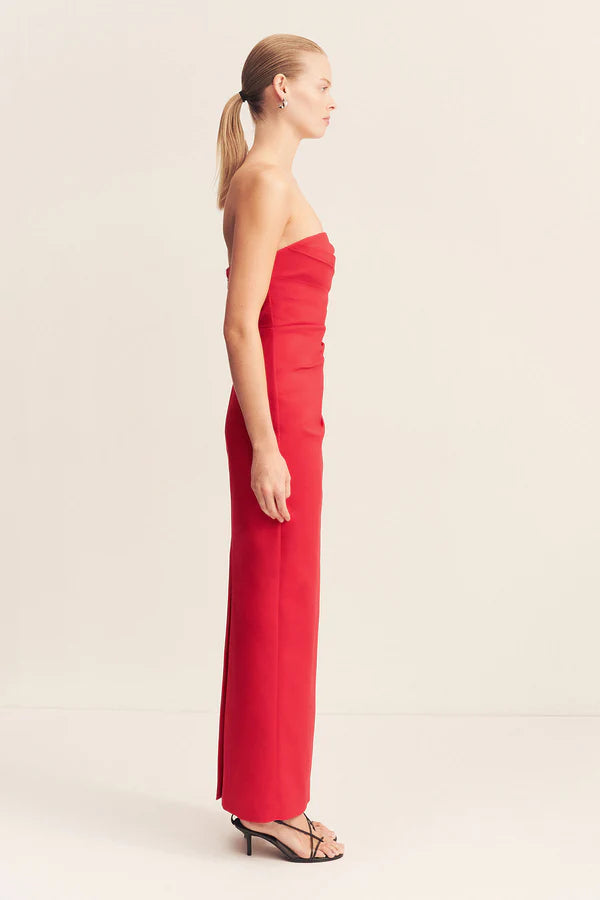 lani strapless draped maxi dress Shona Joy Lani Strapless Draped Maxi in Sky Size 8 $60 to rent (RRP $480)